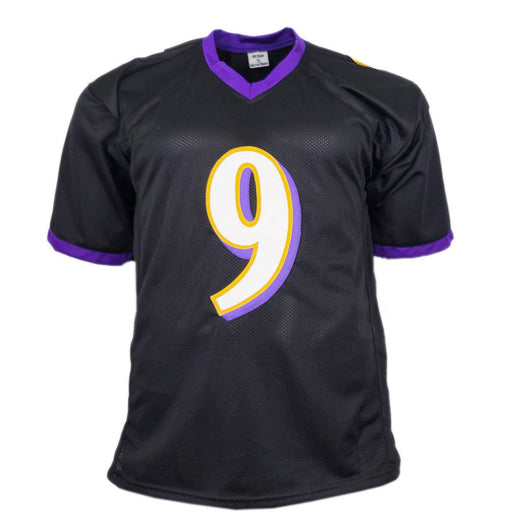 Justin Tucker Signed Baltimore Pro Black Football Jersey (Beckett)