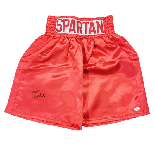 Tony Tucker Signed Red Boxing Trunks (JSA)