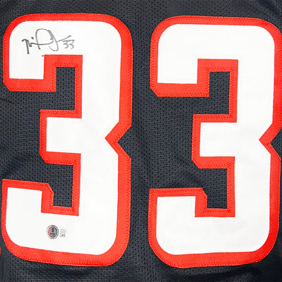 Michael Turner Signed Atlanta Black Football Jersey (Beckett)