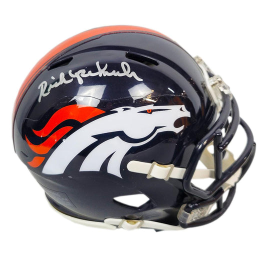 Rick Upchurch Signed Denver Broncos Speed Mini Replica Football Helmet (JSA)