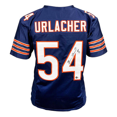 Brian Urlacher Signed HOF 2018 Inscription Chicago Navy Football Jersey (Beckett)