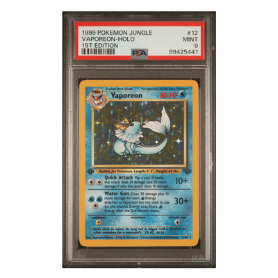 Vaporeon Holo Jungle 1st Edition #12 PSA 9