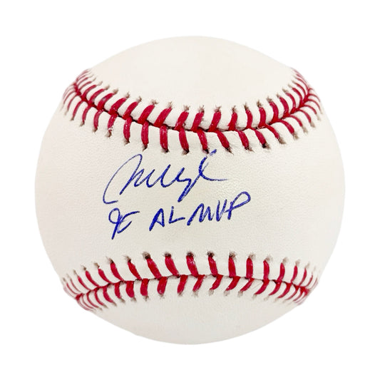 Mo Vaughn Signed 95 AL MVP Inscription Rawlings Official Major League Baseball (JSA)