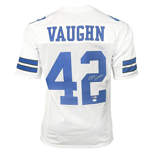 Deuce Vaughn Signed Dallas White Football Jersey (JSA)