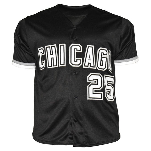 Andrew Vaughn Signed Chicago Black Baseball Jersey (Beckett)