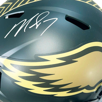 Michael Vick Signed Philadelphia Eagles Salute to Service 2025 Full-Size Replica Football Helmet (Beckett)