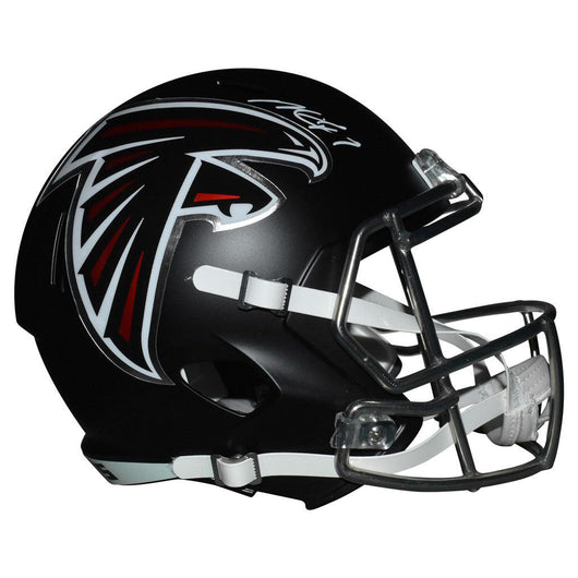 Michael Vick Signed Atlanta Falcons Speed Full-Size Replica Black Football Helmet (BECKETT )