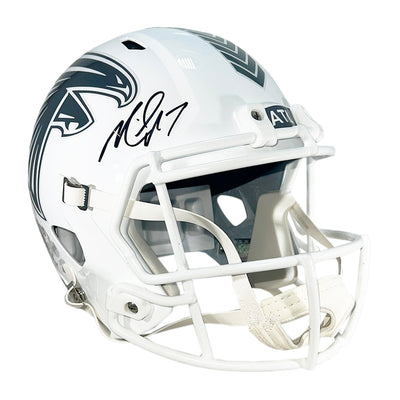 Michael Vick Signed Atlanta Falcons Salute to Service 2024 Full-Size Replica Football Helmet (Beckett)