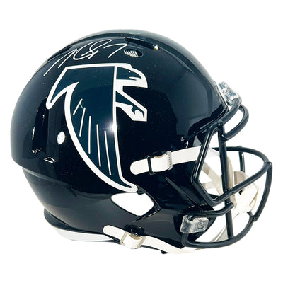 Michael Vick Signed Atlanta Falcons Throwback 90-02 Speed Full-Size Replica Football Helmet (Beckett)