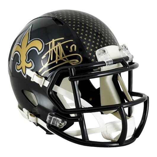 Jonathan Vilma Signed New Orleans Saints Alt 2022 Speed Mini Football Helmet (JSA)