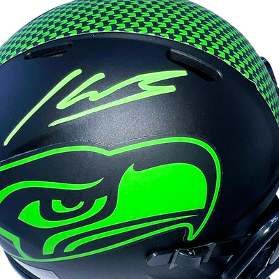 Kenneth Walker III Signed Seattle Seahawks Eclipse Mini Football Helmet (Beckett)