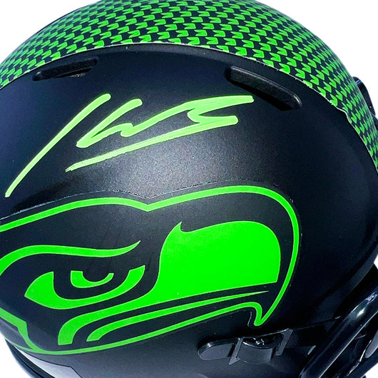 Kenneth Walker III Signed Seattle Seahawks Eclipse Mini Football Helmet (Beckett)