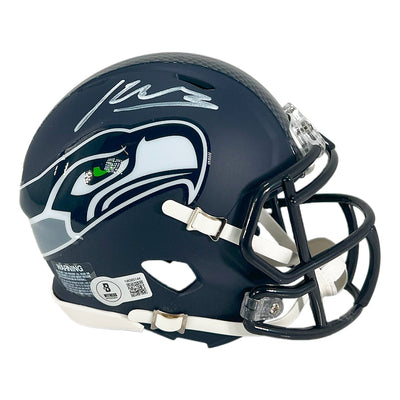 Kenneth Walker III Signed Seattle Seahawks Speed Mini Football Helmet (Beckett)