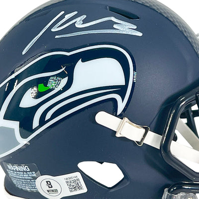 Kenneth Walker III Signed Seattle Seahawks Speed Mini Football Helmet (Beckett)