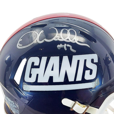 Darren Waller Signed New York Giants Throwback 81-99 Speed Mini Football Helmet (JSA)