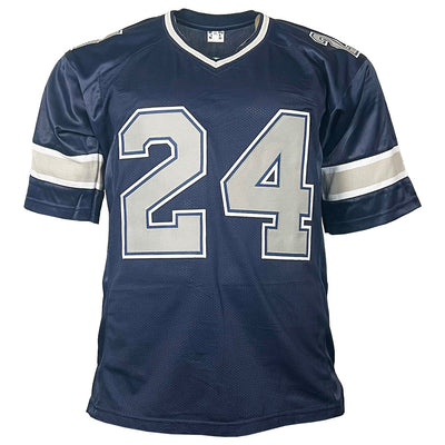 Everson Walls Signed Dallas Navy Grey Numbers Football Jersey (JSA)