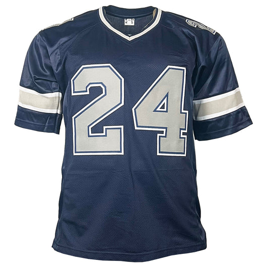 Everson Walls Signed Dallas Navy Grey Numbers Football Jersey (JSA)