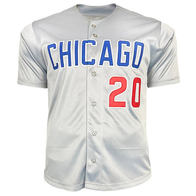 Jerome Walton Signed 1989 NL ROY Inscription Chicago Grey Baseball Jersey (JSA)