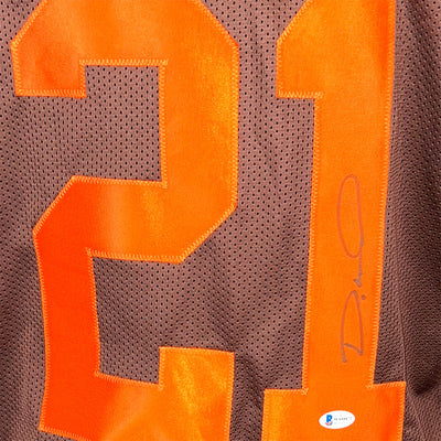 Denzel Ward Signed Cleveland Brown Football Jersey (Beckett)