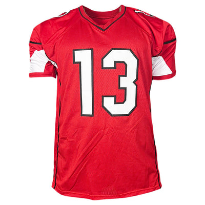 Kurt Warner Signed Arizona Red Football Jersey (JSA)
