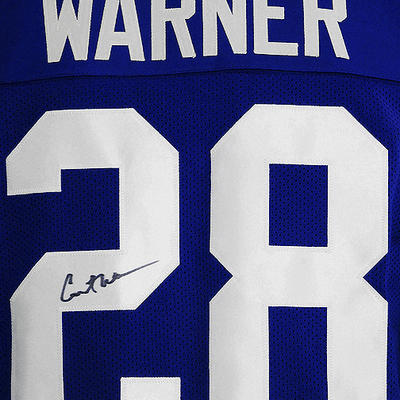 Curt Warner Signed Seattle Football Blue Jersey (JSA)