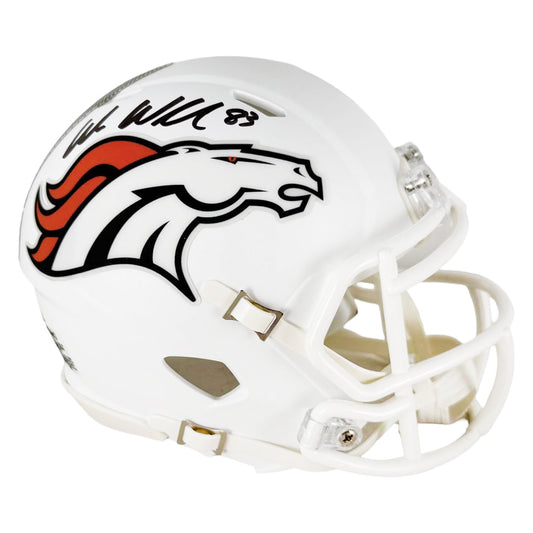 Wes Welker Signed Denver Broncos Alt 2024 Speed Mini Football Helmet (JSA)