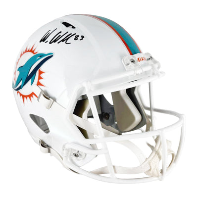 Wes Welker Signed Miami Dolphins Speed Full-Size Replica Football Helmet (JSA)