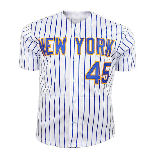 Zack Wheeler Signed New York Pinstripe Baseball Jersey (JSA)