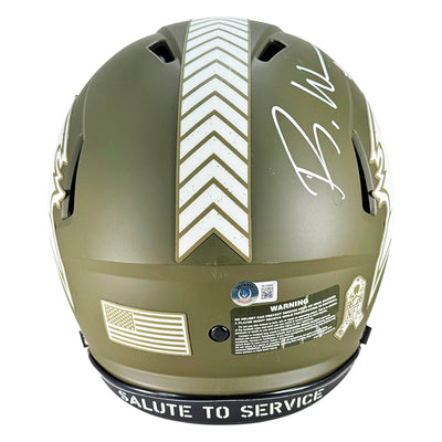 Rachaad White Signed Tampa Bay Buccaneers Authentic Salute to Service Full-Size Football Helmet (Beckett)