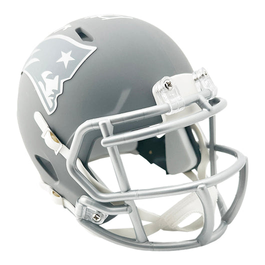 Vince Wilfork Signed New England Patriots Slate Alternate Speed Mini Football Helmet (Beckett)