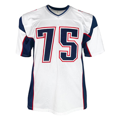 Vince Wilfork Signed New England White Football Jersey (JSA)