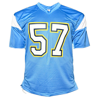 Matt Wilhelm Signed Los Angeles Light Blue Football Jersey (JSA)