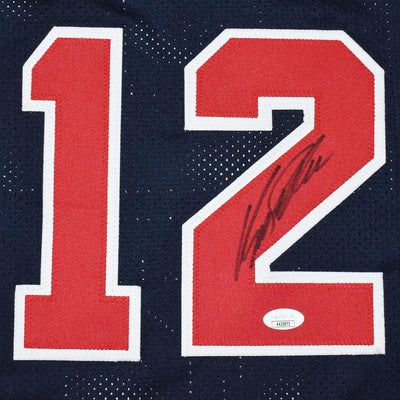 Dominique Wilkins Signed USA Olympic Pro Navy Basketball Jersey (JSA)
