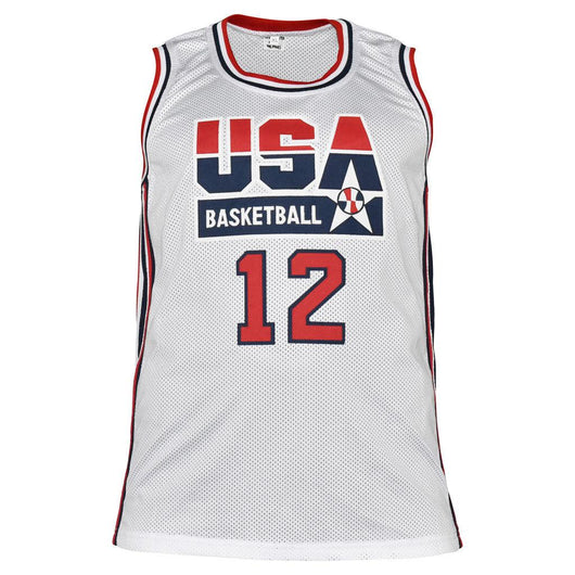 Dominique Wilkins Signed USA Olympic Pro White Basketball Jersey (JSA)