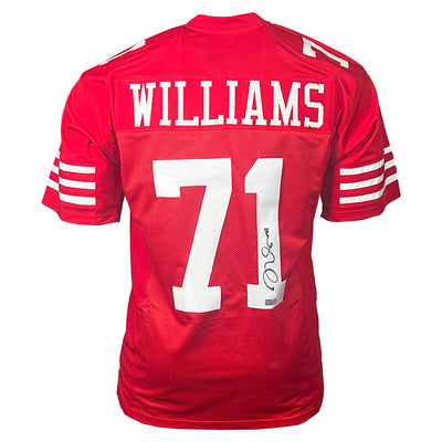 Trent Williams Signed San Francisco Red Football Jersey (JSA)
