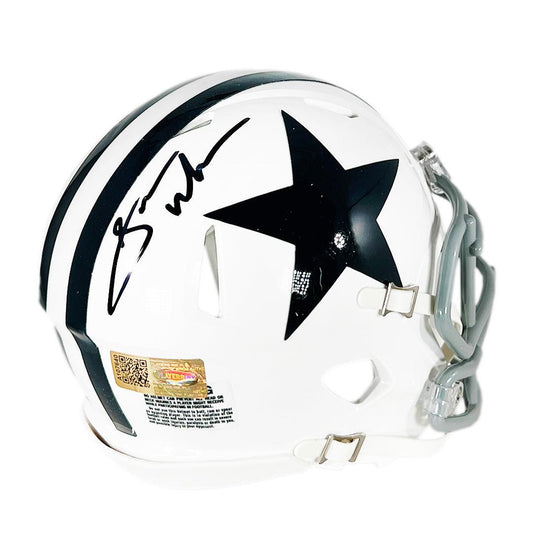 Sam Williams Signed Dallas Cowboys Throwback 1960-63 Speed Mini Football Helmet (JSA)