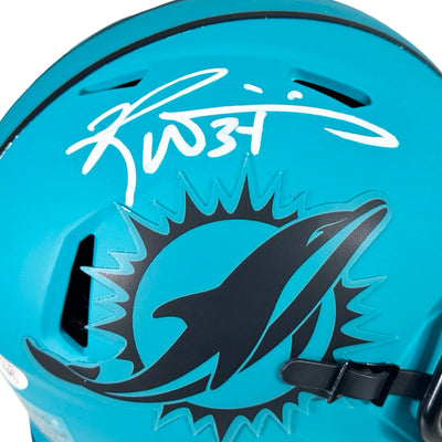 Ricky Williams Signed Miami Dolphins Rave Mini Football Helmet (JSA)