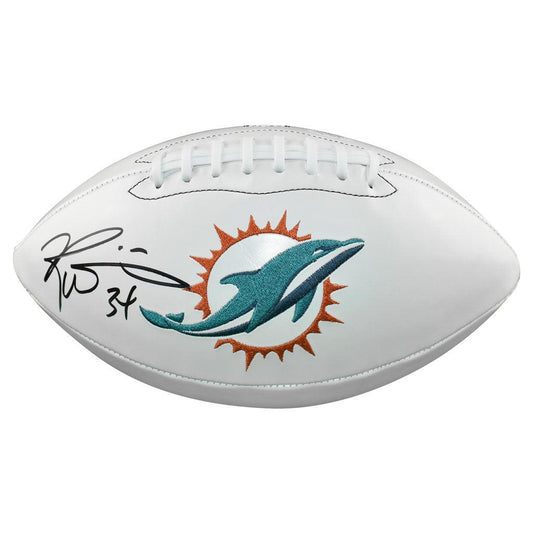 Ricky Williams Signed Miami Dolphins Official NFL Team Logo Football (JSA)