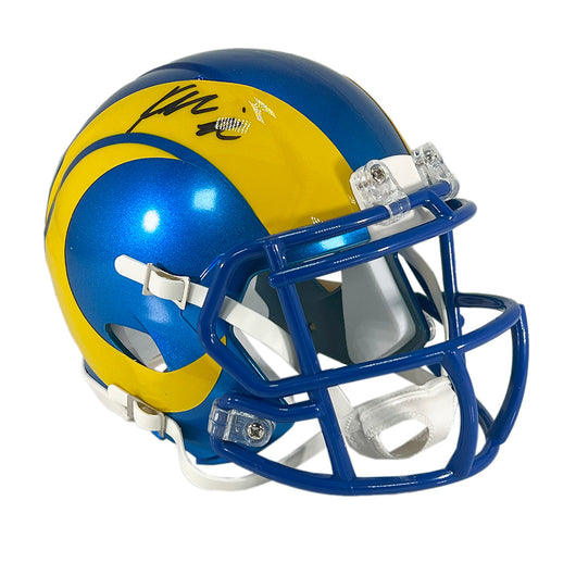 Kyren Williams Signed Los Angeles Rams Speed Mini Football Helmet (Beckett)