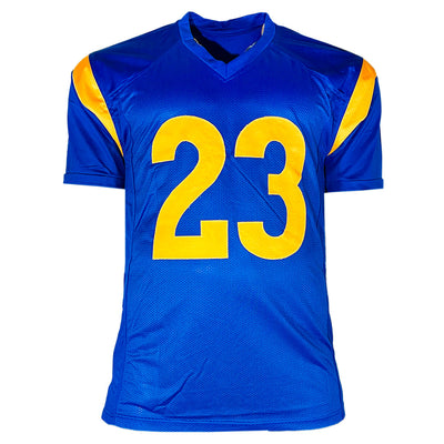 Kyren Williams Signed Los Angeles Blue Football Jersey (Beckett)