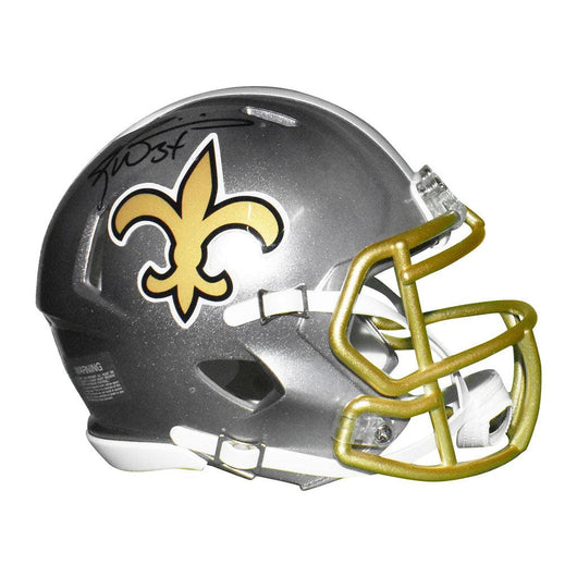 Ricky Williams Signed New Orleans Saints Flash Speed Mini Replica Football Helmet (JSA)