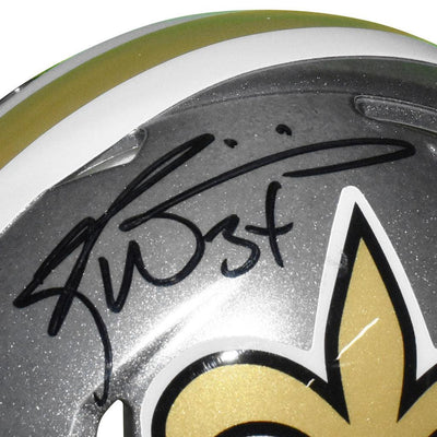 Ricky Williams Signed New Orleans Saints Flash Speed Mini Replica Football Helmet (JSA)