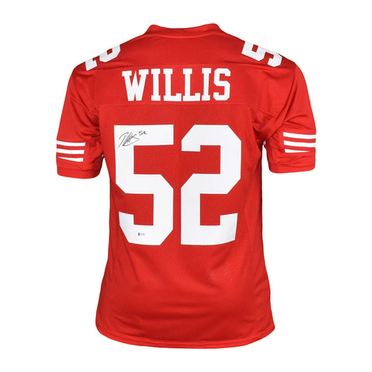 Patrick Willis Signed Pro-Edition Red Football Jersey (JSA)