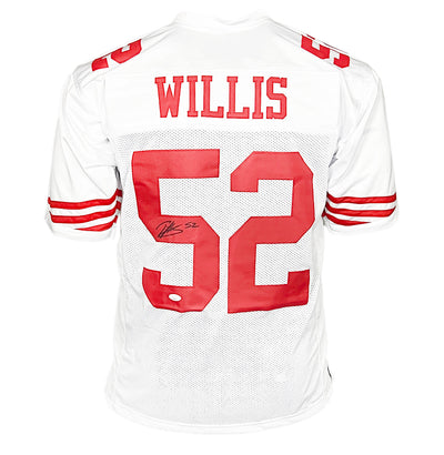 Patrick Willis Signed San Francisco White Football Jersey (Beckett)