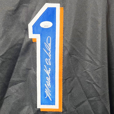 Mookie Wilson Signed New York Black Baseball Jersey (JSA)