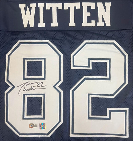 Jason Witten Signed Dallas Pro Navy  Football Jersey (Beckett )