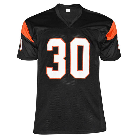 Ickey Woods Signed Cincinnati Pro Black Football Jersey (Beckett)