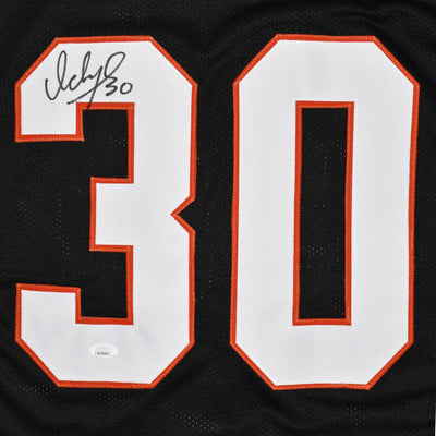 Ickey Woods Signed Cincinnati Pro Black Football Jersey (Beckett)