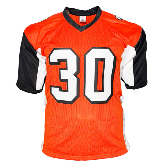 Ickey Woods Signed Cincinnati Orange Football Jersey (Beckett)