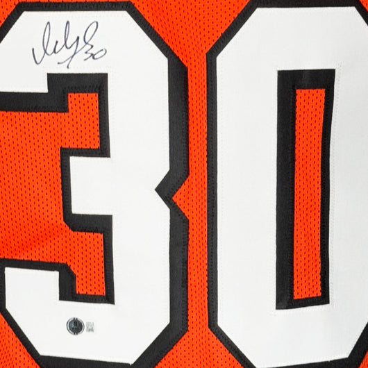 Ickey Woods Signed Cincinnati Orange Football Jersey (Beckett)